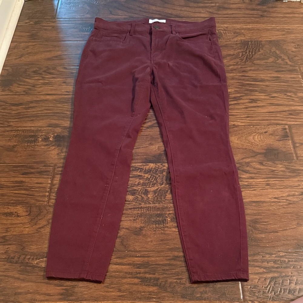 Loft Burgundy Pants
